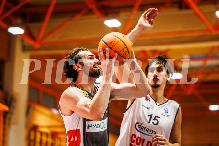 Basketball, win2day Basketball Superliga 2023/224, Grunddurchgang Runde 3, BBC Nord Dragonz, Klosterneuburg Dukes, Will Carius (24)