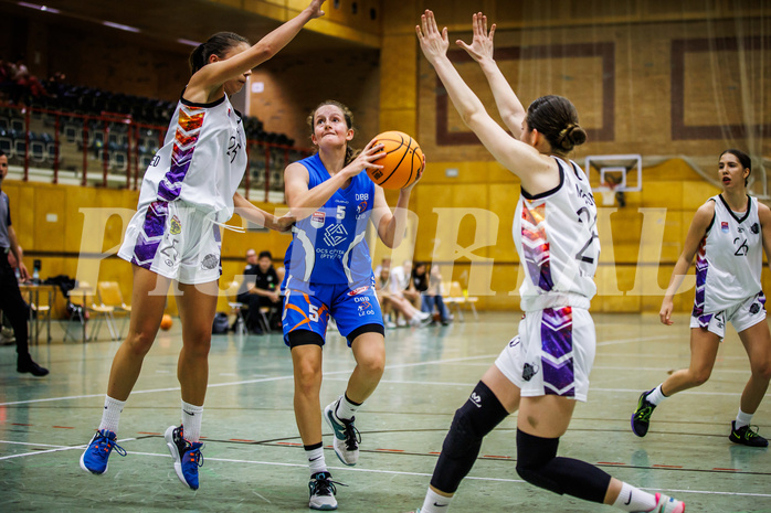 Basketball, Win2Day Basketball Damen Superliga 2023/24, Grunddurchgang 1.Runde, Vienna United, DBB LZ OÖ, Ylenia Bonett (5)