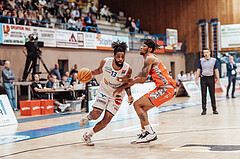 Basketball, Basketball Superliga 2023/24 , HF 2, Oberwart Gunners, Traiskirchen Lions, Kris Monroe (13), Jaquan Lawrence (40)