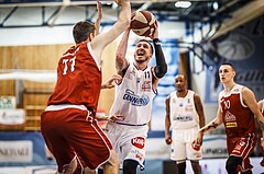 Basketball, ABL 2018/19, Grunddurchgang 29.Runde, Oberwart Gunners, Traiskirchen Lions, Hayden Thomas Lescault (11)