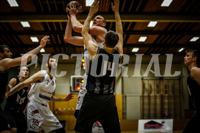 Basketball, 2.Bundesliga, Playoff VF Spiel 1, Mattersburg Rocks, Wörthersee Piraten, Corey HALETT (16)
