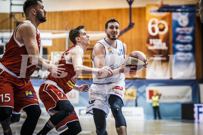 Basketball, ABL 2018/19, Grunddurchgang 29.Runde, Oberwart Gunners, Traiskirchen Lions, Hayden Thomas Lescault (11)