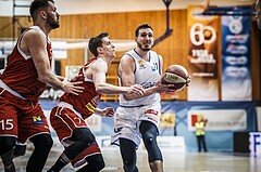 Basketball, ABL 2018/19, Grunddurchgang 29.Runde, Oberwart Gunners, Traiskirchen Lions, Hayden Thomas Lescault (11)