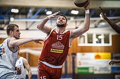 Basketball, ABL 2018/19, Grunddurchgang 29.Runde, Oberwart Gunners, Traiskirchen Lions, Jozo Rados (15)