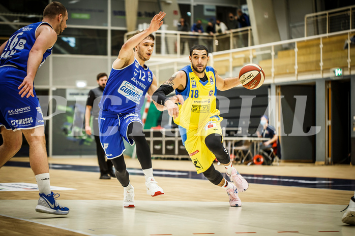 Basketball, bet-at-home Basketball Superliga 2019/20, Grunddurchgang 15.Runde, SKN St. Pölten Basketball, Oberwart Gunners, Omar Krayem