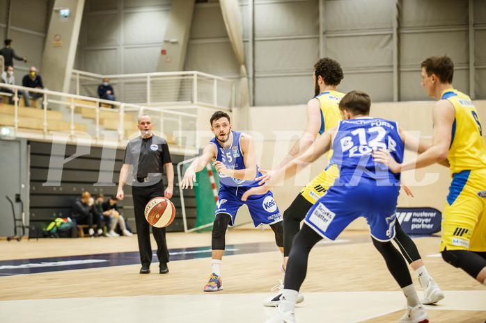 Basketball, bet-at-home Basketball Superliga 2020/21, Grunddurchgang 15. Runde, SKN St. Pölten Basketball, Oberwart Gunners, Ignas Fiodorovas (5)