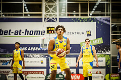 Basketball, bet-at-home Basketball Superliga 2019/20, Grunddurchgang 15.Runde, SKN St. Pölten Basketball, Oberwart Gunners, Rashaan Guylain Mbemba (21)