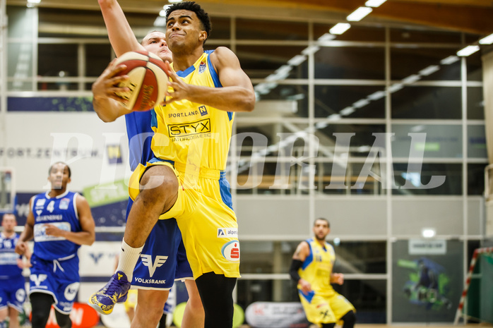 Basketball, bet-at-home Basketball Superliga 2020/21, Grunddurchgang 15. Runde, SKN St. Pölten Basketball, Oberwart Gunners, Steven Kaltenbrunner (7)