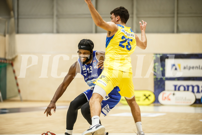 Basketball, bet-at-home Basketball Superliga 2020/21, Grunddurchgang 15. Runde, SKN St. Pölten Basketball, Oberwart Gunners, Quincy Diggs (13)