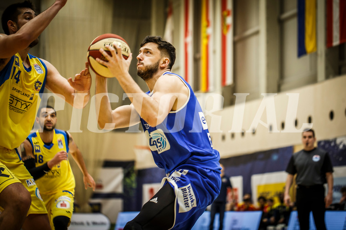 Basketball, bet-at-home Basketball Superliga 2019/20, Grunddurchgang 15.Runde, SKN St. Pölten Basketball, Oberwart Gunners, Ignas Fiodorovas (5)