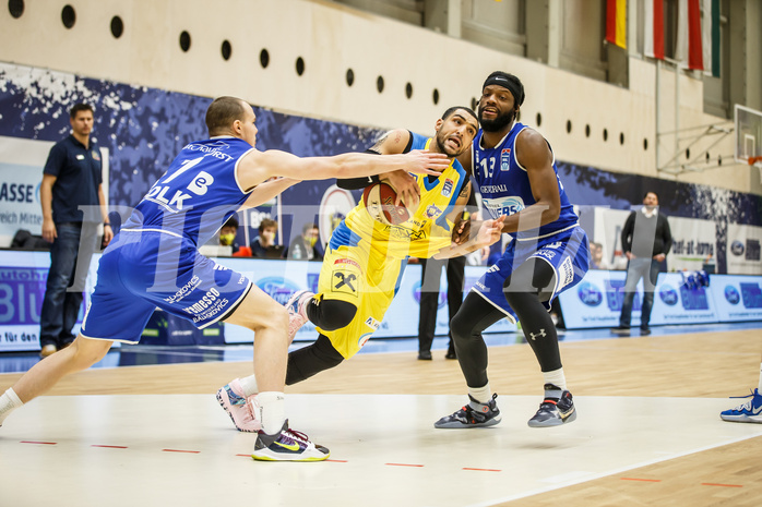 Basketball, bet-at-home Basketball Superliga 2020/21, Grunddurchgang 15. Runde, SKN St. Pölten Basketball, Oberwart Gunners, Omar Krayem (18)