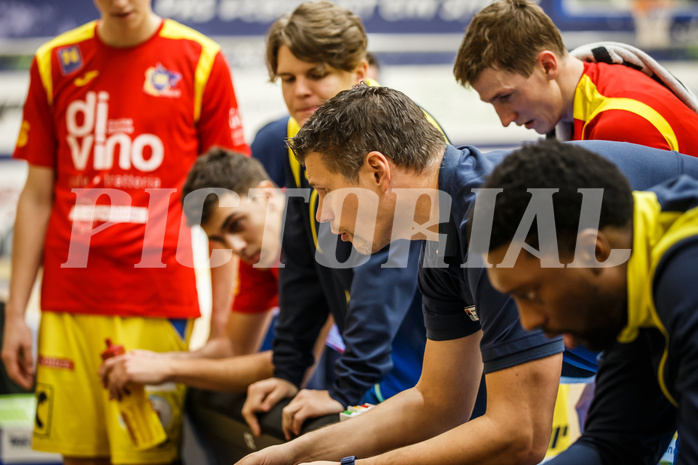 Basketball, bet-at-home Basketball Superliga 2020/21, Grunddurchgang 15. Runde, SKN St. Pölten Basketball, Oberwart Gunners, Andreas Worenz (Head Coach)