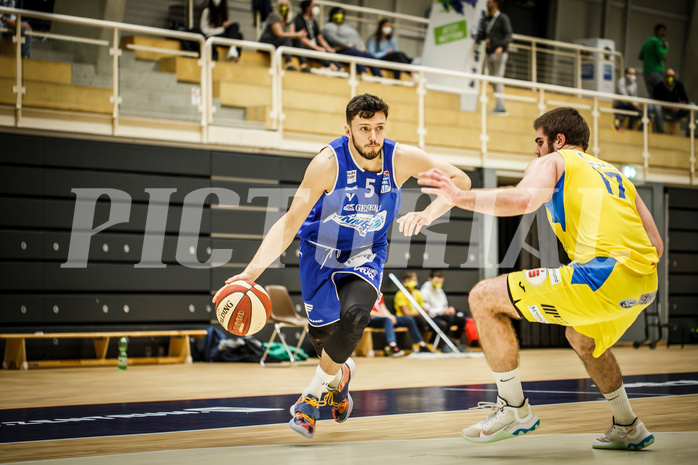 Basketball, bet-at-home Basketball Superliga 2019/20, Grunddurchgang 15.Runde, SKN St. Pölten Basketball, Oberwart Gunners, Ignas Fiodorovas (5)