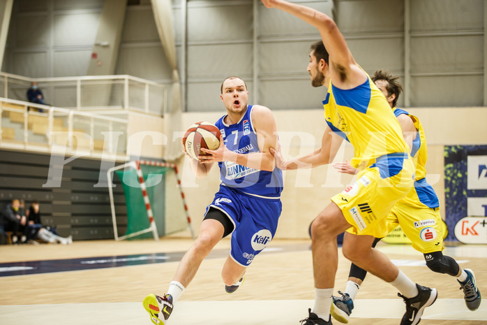 Basketball, bet-at-home Basketball Superliga 2020/21, Grunddurchgang 15. Runde, SKN St. Pölten Basketball, Oberwart Gunners, Sebastian Käferle (7)