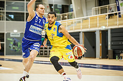 Basketball, bet-at-home Basketball Superliga 2020/21, Grunddurchgang 15. Runde, SKN St. Pölten Basketball, Oberwart Gunners, Omar Krayem (18)