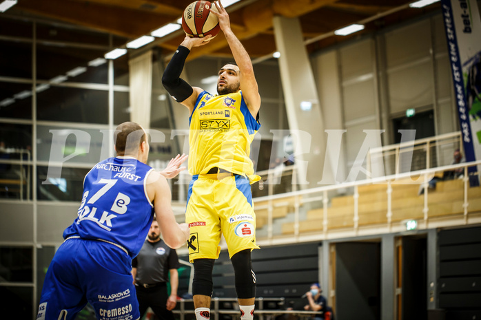 Basketball, bet-at-home Basketball Superliga 2019/20, Grunddurchgang 15.Runde, SKN St. Pölten Basketball, Oberwart Gunners, Omar Krayem