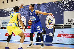 Basketball, bet-at-home Basketball Superliga 2020/21, Grunddurchgang 15. Runde, SKN St. Pölten Basketball, Oberwart Gunners, Laurence Alexander (4)