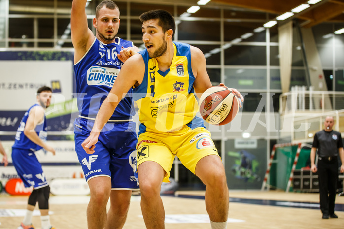 Basketball, bet-at-home Basketball Superliga 2020/21, Grunddurchgang 15. Runde, SKN St. Pölten Basketball, Oberwart Gunners, Zvonimir Cutuk (14)