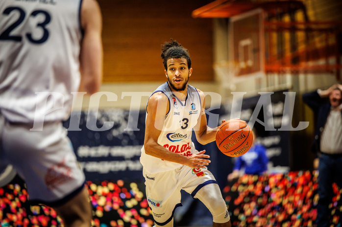 Basketball, win2day Basketball Superliga 2022/23, Grunddurchgang Runde 18, BBC Nord Dragonz, Vienna DC Timberwolves, Kyran Jordan Mc Clure (13)