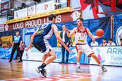 Basketball, Win2Day Superliga 2022/23, Grunddurchgang 18.Runde, Arkadia Traiskirchen Lions, OCS Swans Gmunden, Emilio Banic (23)