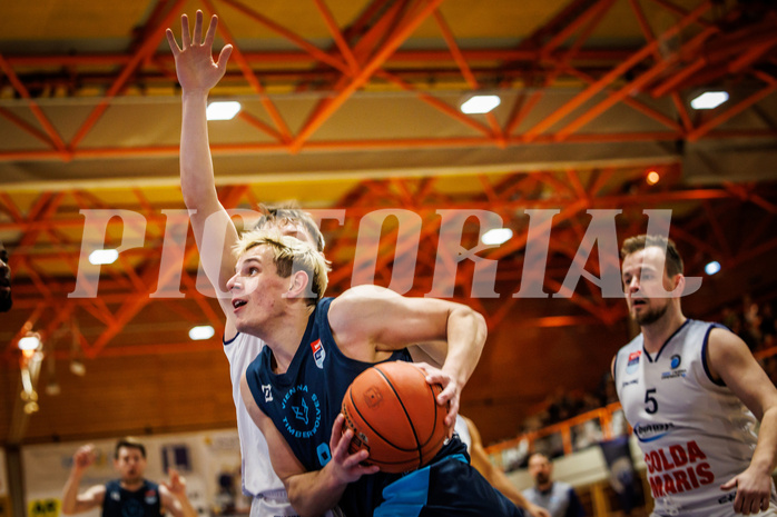 Basketball, win2day Basketball Superliga 2022/23, Grunddurchgang Runde 18, BBC Nord Dragonz, Vienna DC Timberwolves, Elias Wlasak (8)
