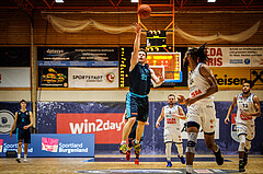 Basketball, win2day Basketball Superliga 2022/23, Grunddurchgang Runde 18, BBC Nord Dragonz, Vienna DC Timberwolves, Jonas John (99)