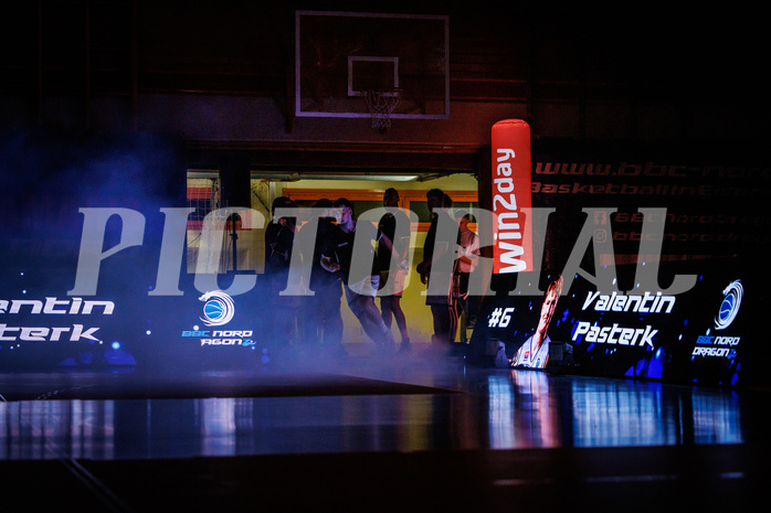 Basketball, win2day Basketball Superliga 2022/23, Grunddurchgang Runde 18, BBC Nord Dragonz, Vienna DC Timberwolves, Valentin Pasterk (6)