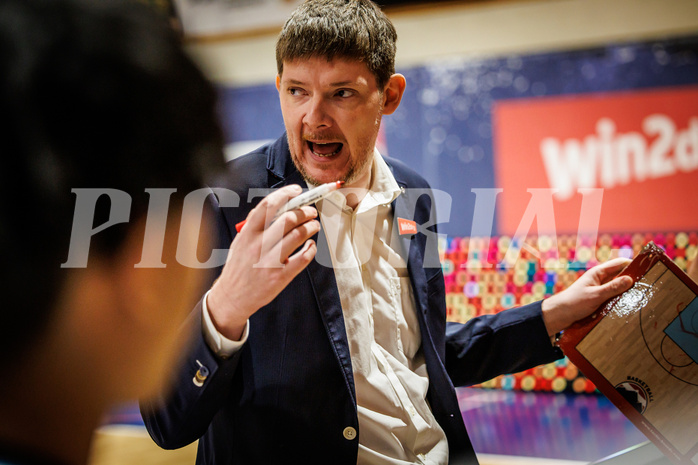 Basketball, win2day Basketball Superliga 2022/23, Grunddurchgang Runde 18, BBC Nord Dragonz, Vienna DC Timberwolves, Hubert Schmidt (Headcoach)
