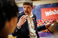 Basketball, win2day Basketball Superliga 2022/23, Grunddurchgang Runde 18, BBC Nord Dragonz, Vienna DC Timberwolves, Hubert Schmidt (Headcoach)