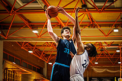 Basketball, win2day Basketball Superliga 2022/23, Grunddurchgang Runde 18, BBC Nord Dragonz, Vienna DC Timberwolves, Chris Vogt (33)
