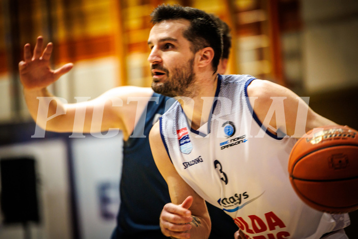 Basketball, win2day Basketball Superliga 2022/23, Grunddurchgang Runde 18, BBC Nord Dragonz, Vienna DC Timberwolves, Petar Cosic (3)