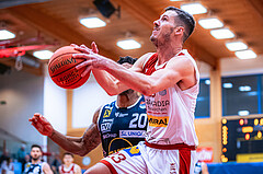 Basketball, Win2Day Superliga 2022/23, Grunddurchgang 18.Runde, Arkadia Traiskirchen Lions, OCS Swans Gmunden, Emilio Banic (23)