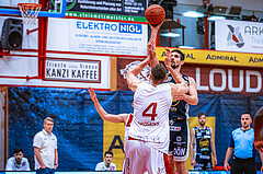 Basketball, Win2Day Superliga 2022/23, Grunddurchgang 18.Runde, Arkadia Traiskirchen Lions, OCS Swans Gmunden, Toni Blazan (10)