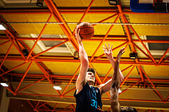 Basketball, win2day Basketball Superliga 2022/23, Grunddurchgang Runde 18, BBC Nord Dragonz, Vienna DC Timberwolves, Chris Vogt (33)