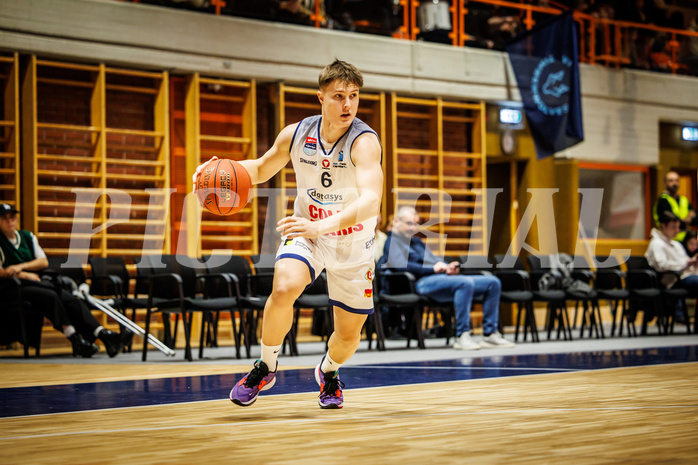 Basketball, win2day Basketball Superliga 2022/23, Grunddurchgang Runde 18, BBC Nord Dragonz, Vienna DC Timberwolves, Valentin Pasterk (6)
