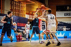 Basketball, win2day Basketball Superliga 2022/23, Grunddurchgang Runde 18, BBC Nord Dragonz, Vienna DC Timberwolves, Paul Rotter (66)