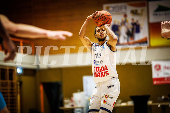 Basketball, win2day Basketball Superliga 2022/23, Grunddurchgang Runde 18, BBC Nord Dragonz, Vienna DC Timberwolves, Kyran Jordan Mc Clure (13)