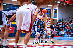 Basketball, Win2Day Superliga 2022/23, Grunddurchgang 18.Runde, Arkadia Traiskirchen Lions, OCS Swans Gmunden, Benedikt Güttl (7)