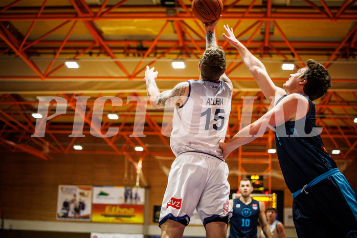 Basketball, win2day Basketball Superliga 2022/23, Grunddurchgang Runde 18, BBC Nord Dragonz, Vienna DC Timberwolves, Nicolas Scott Allen (15)