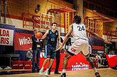 Basketball, win2day Basketball Superliga 2022/23, Grunddurchgang Runde 18, BBC Nord Dragonz, Vienna DC Timberwolves, Paul Rotter (66)