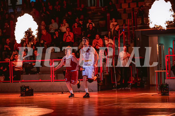 Basketball, Win2Day Superliga 2022/23, Grunddurchgang 18.Runde, Arkadia Traiskirchen Lions, OCS Swans Gmunden, David Makivic (1)