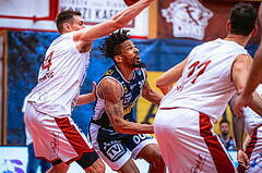 Basketball, Win2Day Superliga 2022/23, Grunddurchgang 18.Runde, Arkadia Traiskirchen Lions, OCS Swans Gmunden, Urald King (20)