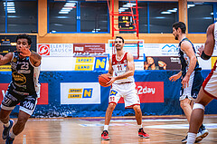 Basketball, Win2Day Superliga 2022/23, Grunddurchgang 18.Runde, Arkadia Traiskirchen Lions, OCS Swans Gmunden, Fabricio Vay (11)