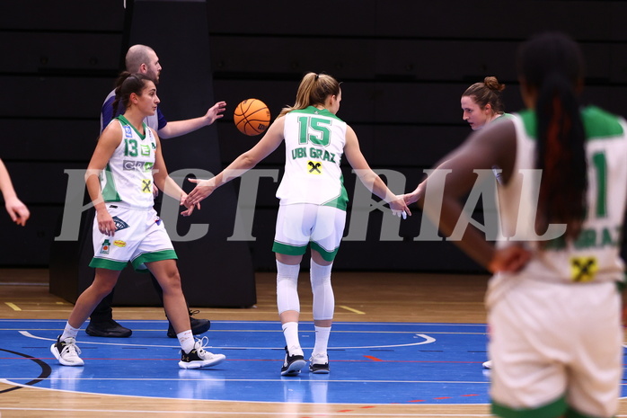 29.10.2023, Graz, Raiffeisen Sportpark, Basketball Damen Superliga 2023/24, Grunddurchgang, Runde 3, UBI Graz vs. Vienna Timberwolves