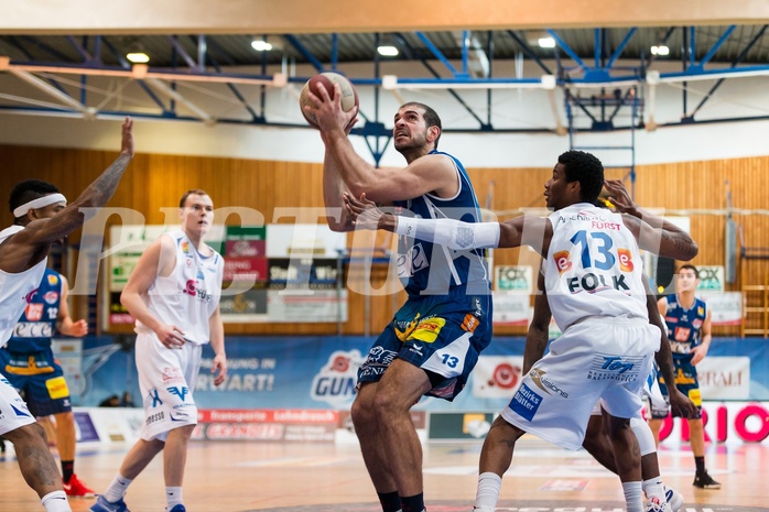 Basketball, ABL 2016/17, Grunddurchgang 26.Runde, Oberwart Gunners, Kapfenberg Bulls, Carl Baptiste (5), Andell Cumberbatch (13)