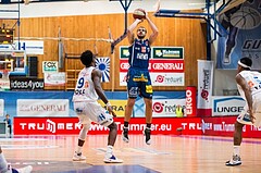 Basketball, ABL 2016/17, Grunddurchgang 26.Runde, Oberwart Gunners, Kapfenberg Bulls, Carl Baptiste (13), Jamari Traylor (9)