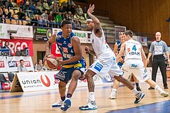 Basketball, ABL 2016/17, Grunddurchgang 26.Runde, Oberwart Gunners, Kapfenberg Bulls, Kareem Jamar (4), Derek Jackson Jr. (6)