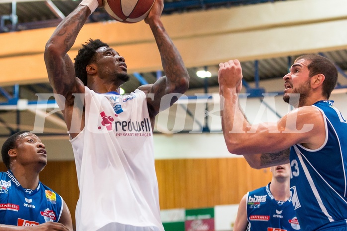 Basketball, ABL 2016/17, Grunddurchgang 26.Runde, Oberwart Gunners, Kapfenberg Bulls, Jamari Traylor (9), Carl Baptiste (5)