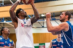 Basketball, ABL 2016/17, Grunddurchgang 26.Runde, Oberwart Gunners, Kapfenberg Bulls, Jamari Traylor (9), Carl Baptiste (5)