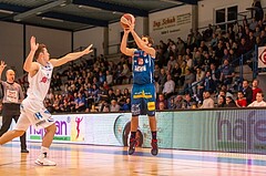 Basketball, ABL 2016/17, Grunddurchgang 26.Runde, Oberwart Gunners, Kapfenberg Bulls, Armin Woschank (16), Jakob Szkutta (4)